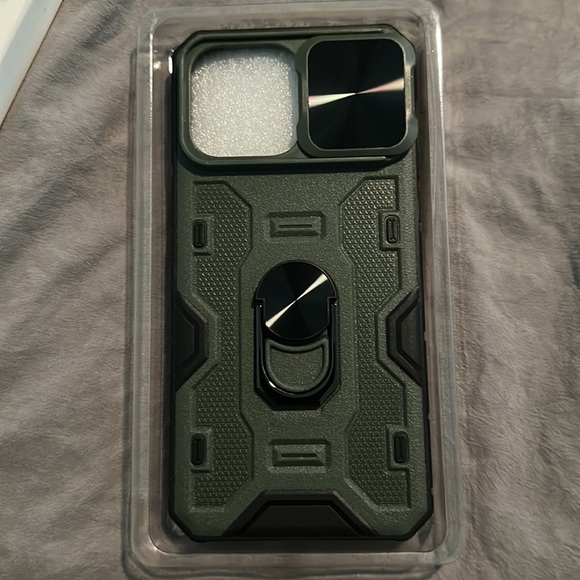 iPhone 14 Pro Max 6.7 protective cover with camera slide & kickstand-Green - Picture 4 of 5